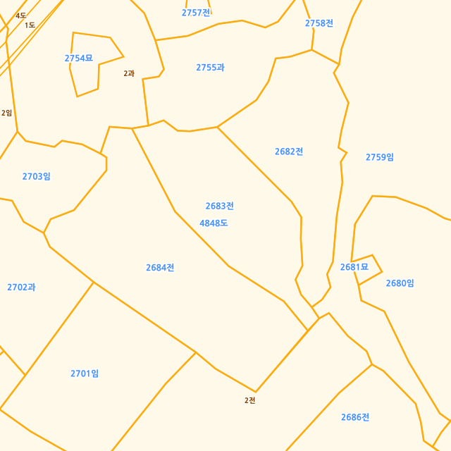 제주특별자치도 제주시 구좌읍 한동리 2683 지적도