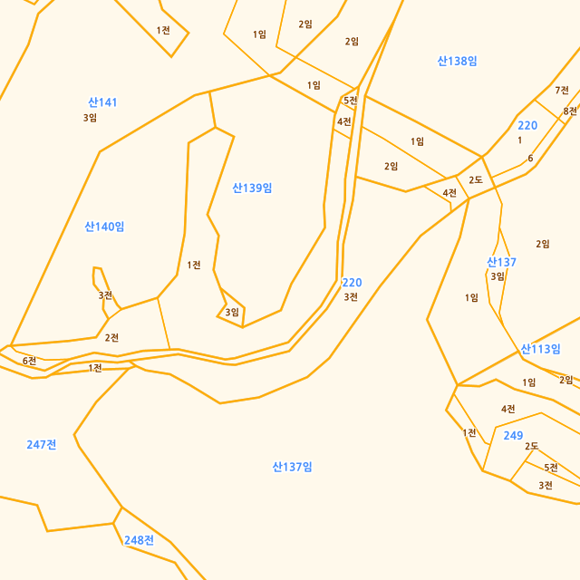 강원특별자치도 홍천군 서면 대곡리 220-3 지적도