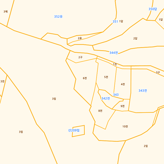 전북특별자치도 군산시 성산면 성덕리 343-6 지적도