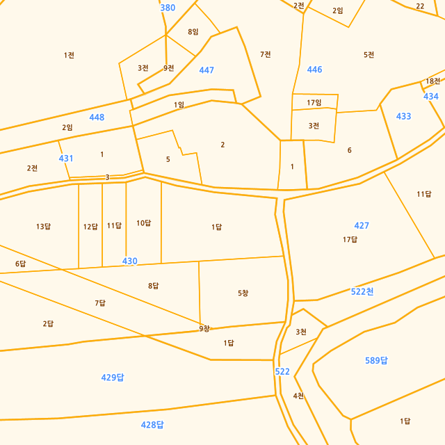 전북특별자치도 군산시 성산면 둔덕리 430-1 지적도