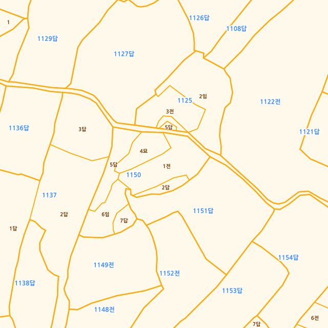전북특별자치도 완주군 봉동읍 낙평리 1150-1 지적도