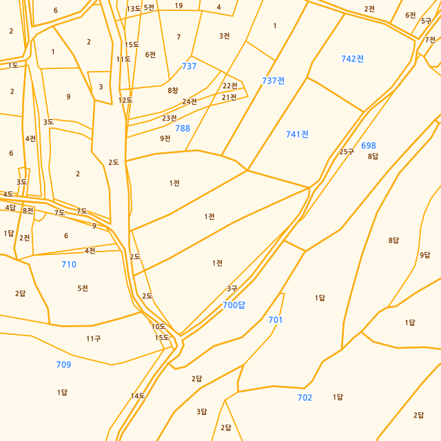 전북특별자치도 완주군 이서면 은교리 739-1 지적도