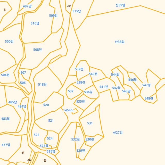 전북특별자치도 장수군 천천면 장판리 538 지적도