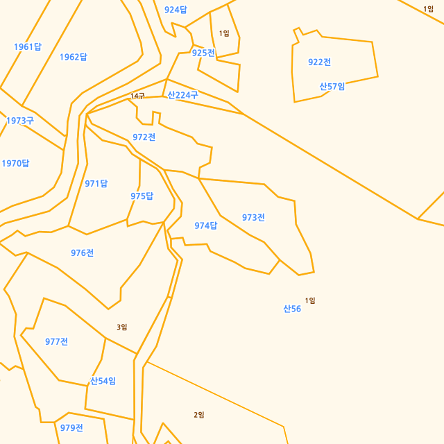 전북특별자치도 장수군 천천면 오봉리 974 지적도