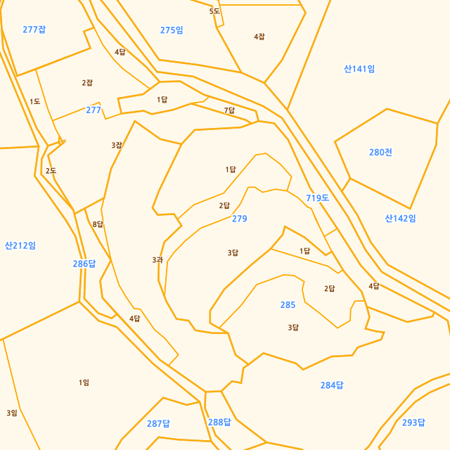 전북특별자치도 순창군 적성면 석산리 279-2 지적도