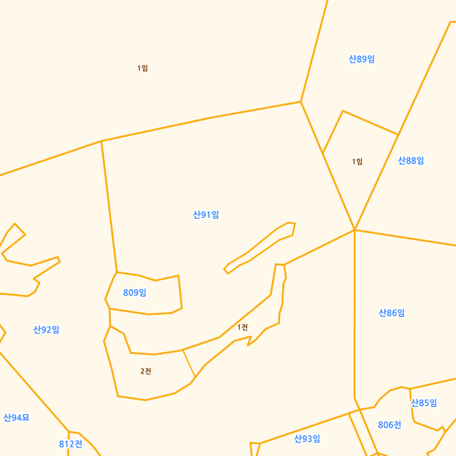 전라남도 여수시 덕충동 산91 지적도