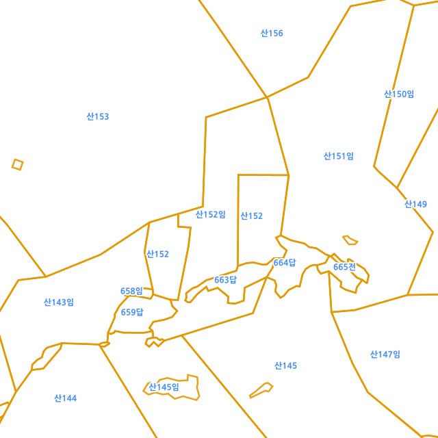 전라남도 광양시 봉강면 조령리 산152 지적도