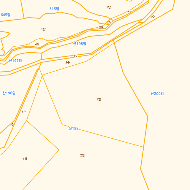 전라남도 장흥군 장동면 북교리 산199-1 지적도