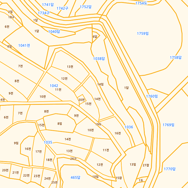 전라남도 영암군 삼호읍 산호리 1036-14 지적도