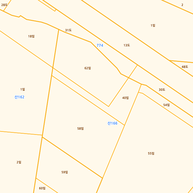 부산광역시 북구 만덕동 산166-40 지적도