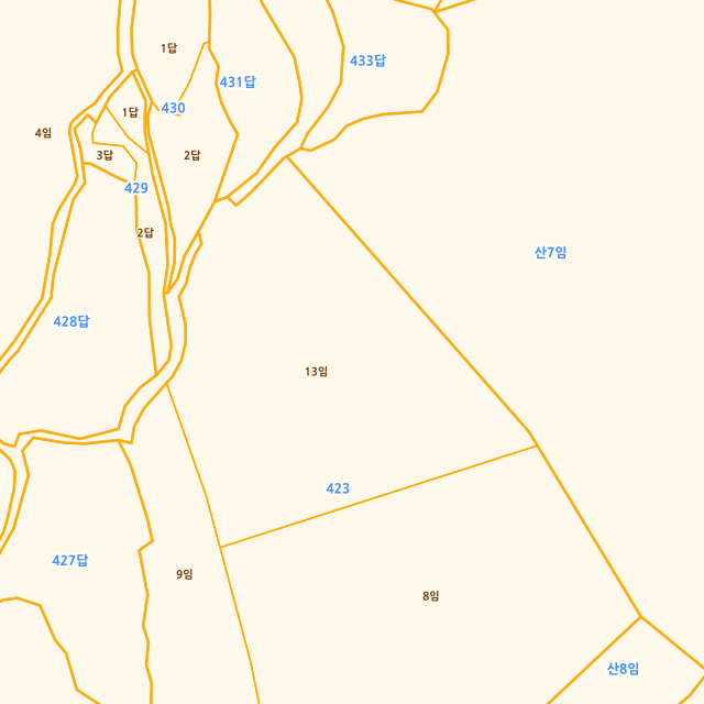 부산광역시 기장군 일광읍 동백리 423-13 지적도