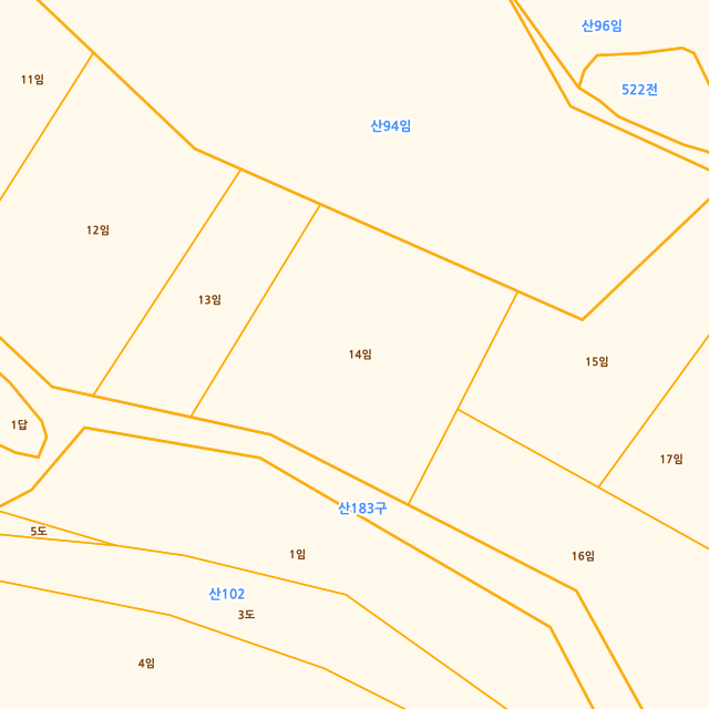 부산광역시 기장군 철마면 장전리 산93-14 지적도