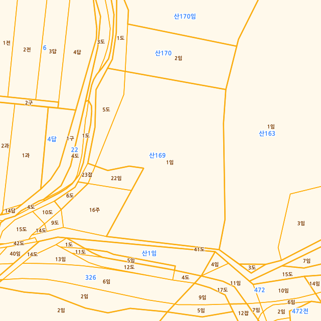 인천광역시 서구 불로동 산169-1 지적도