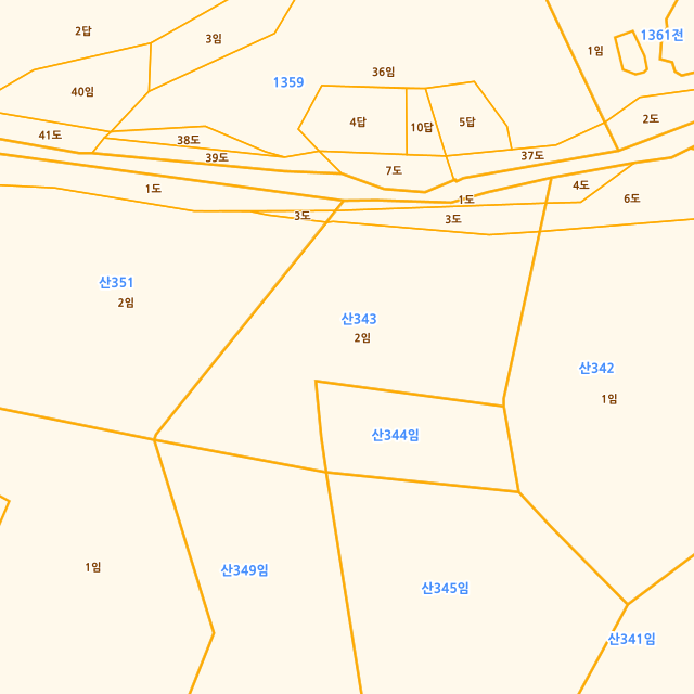인천광역시 강화군 양사면 교산리 산343-2 지적도