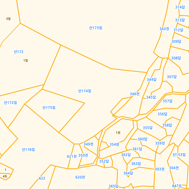 인천광역시 옹진군 자월면 승봉리 산174 지적도