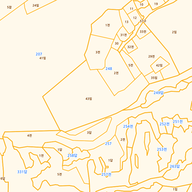 대전광역시 중구 석교동 248-43 지적도