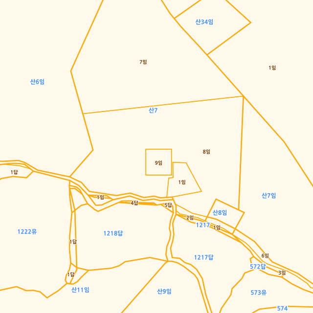 울산광역시 울주군 언양읍 직동리 산7-8 지적도