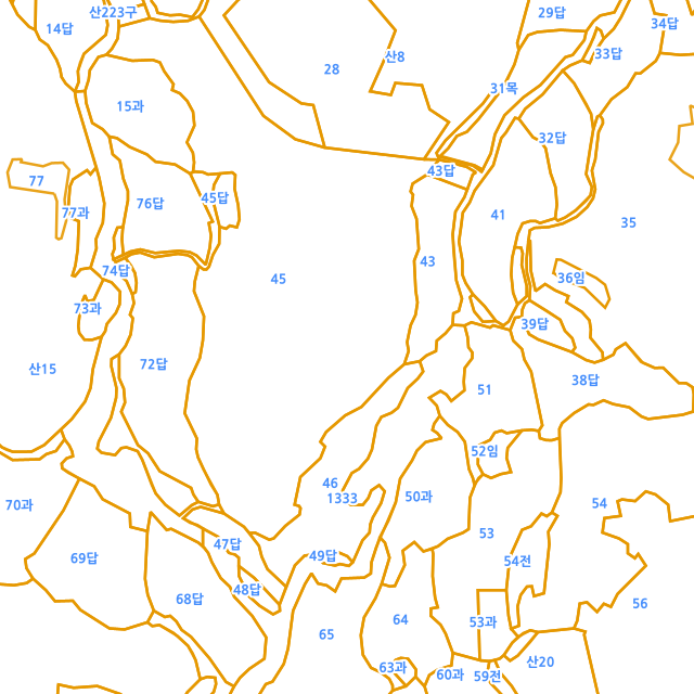 울산광역시 울주군 서생면 화산리 45-4 지적도