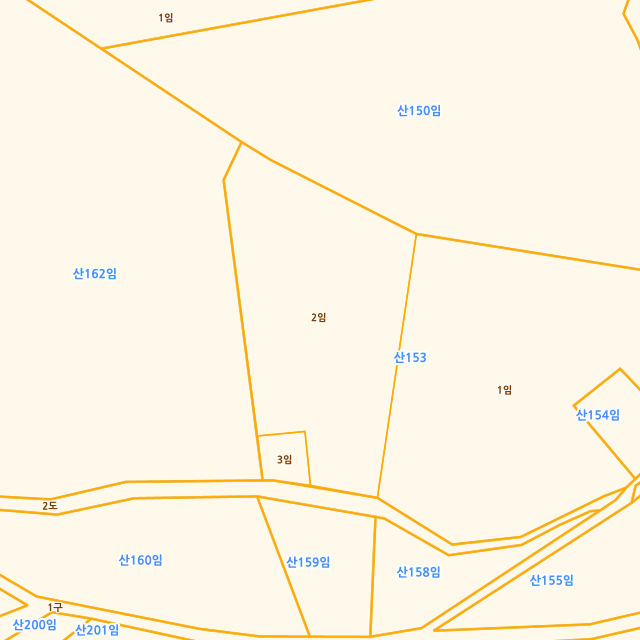 울산광역시 울주군 웅촌면 은현리 산153-2 지적도