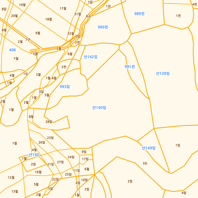 울산광역시 울주군 두동면 천전리 산140 지적도