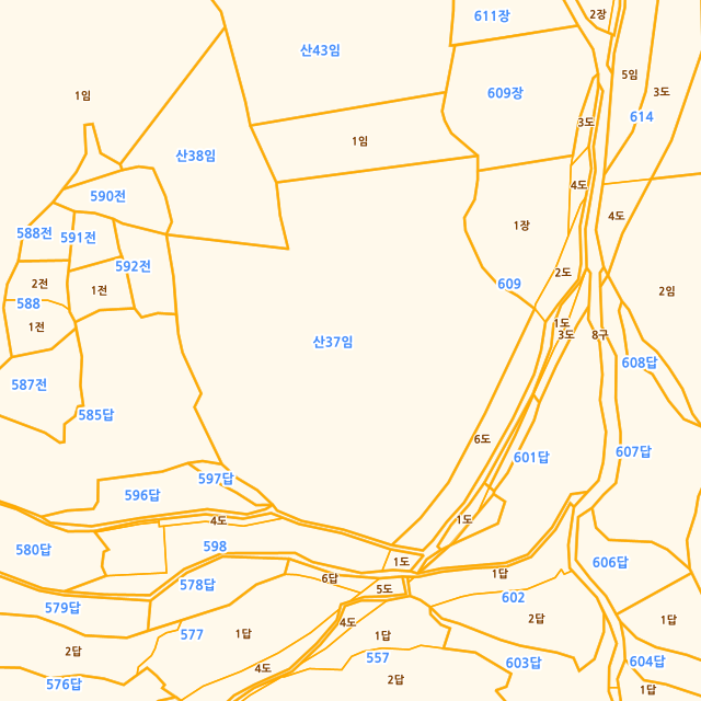 울산광역시 울주군 두서면 구량리 산37 지적도