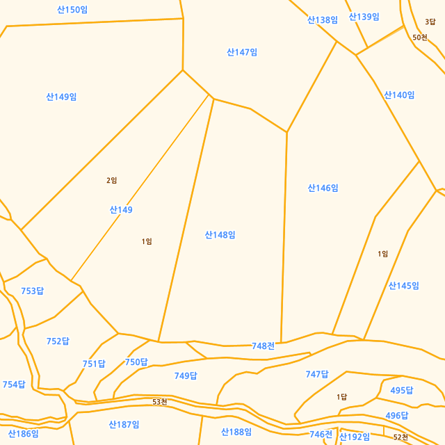 울산광역시 울주군 삼동면 보은리 산148 지적도
