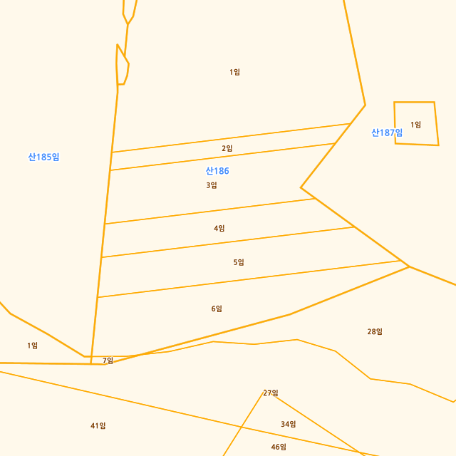 울산광역시 울주군 삼동면 보은리 산186-4 지적도