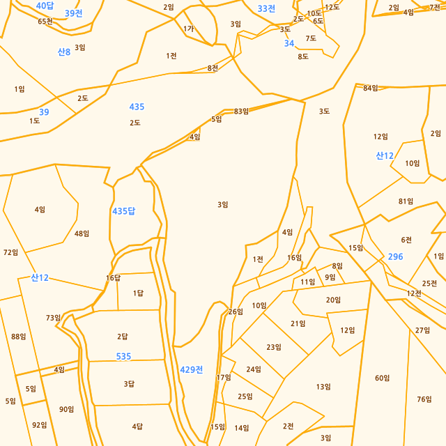 세종특별자치시 장군면 하봉리 429-3 지적도