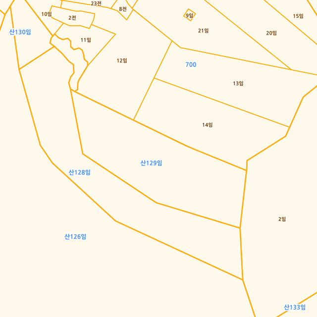 세종특별자치시 연서면 기룡리 산129 지적도