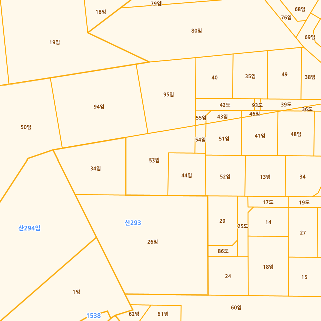경기도 안산시 단원구 대부북동 1525-53 지적도