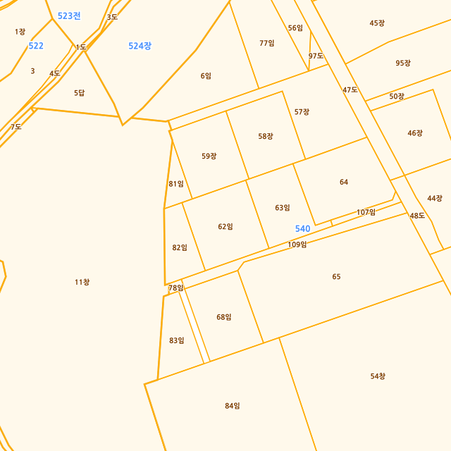 경기도 남양주시 수동면 입석리 540-62 지적도