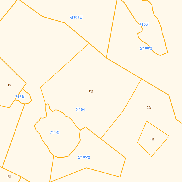 경기도 군포시 산본동 산105 지적도