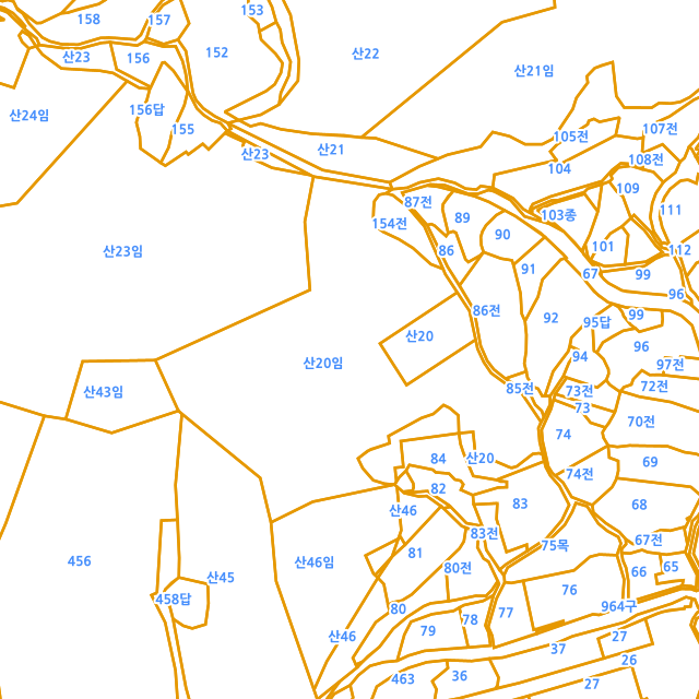 경기도 의왕시 학의동 산20 지적도