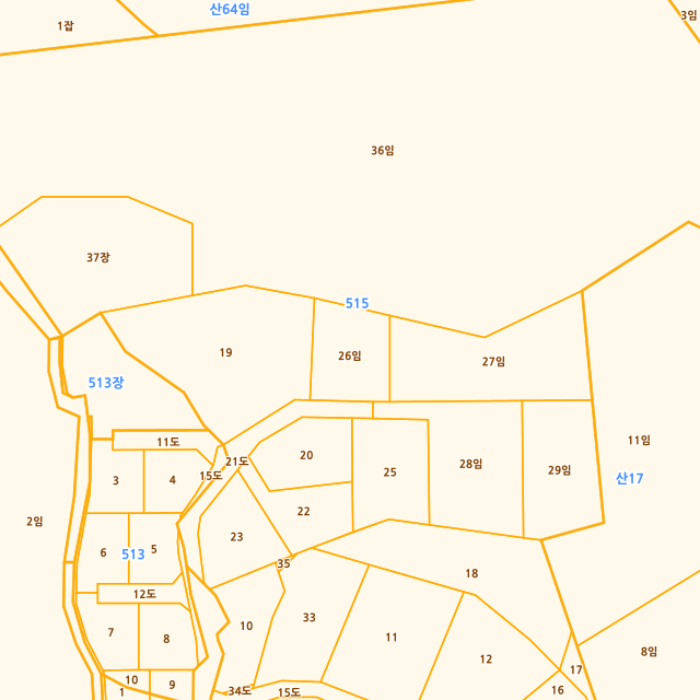경기도 용인시 기흥구 상하동 515-26 지적도