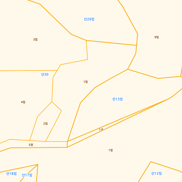 경기도 양주시 산북동 산30-1 지적도