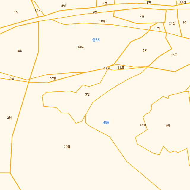 경기도 양주시 광적면 우고리 496-3 지적도