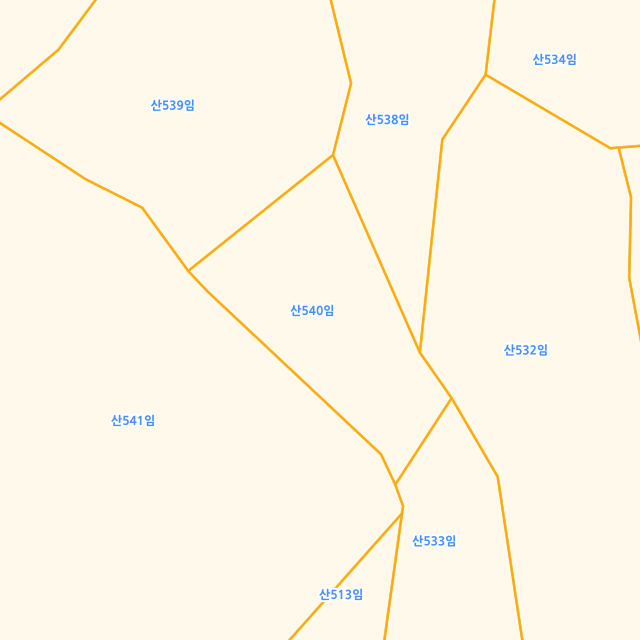 경기도 포천시 관인면 사정리 산540 지적도