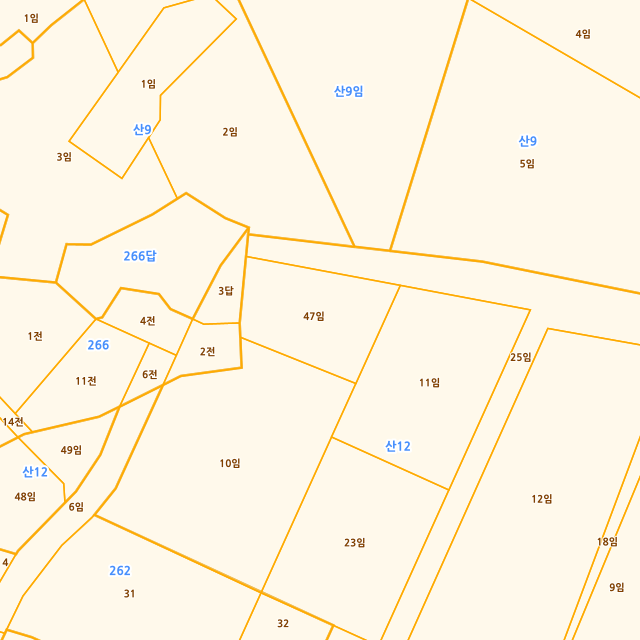 경기도 가평군 설악면 회곡리 산12-47 지적도
