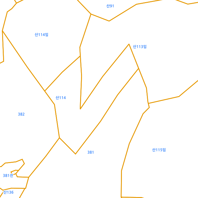 경기도 가평군 청평면 호명리 산114-2 지적도