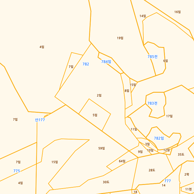 경기도 가평군 청평면 고성리 782-2 지적도