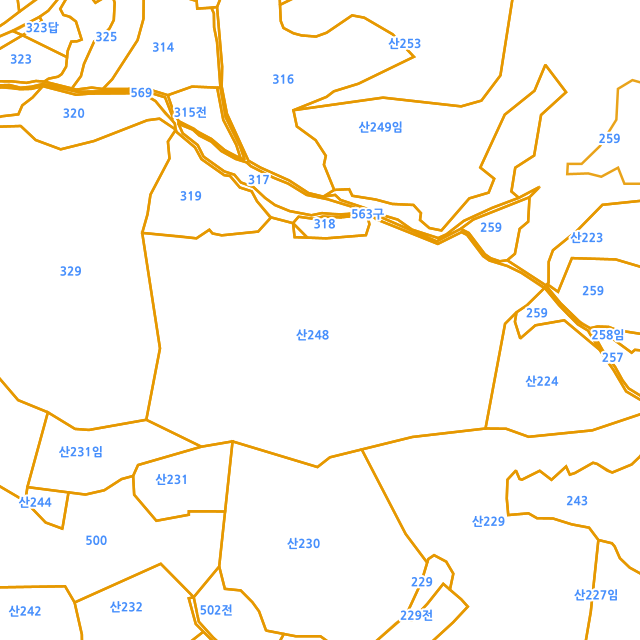 경기도 가평군 조종면 대보리 산248-8 지적도