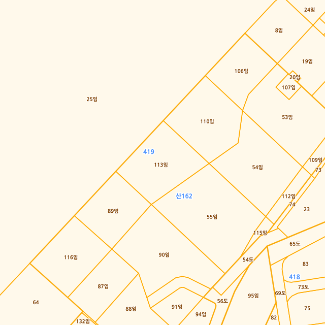 경기도 가평군 조종면 운악리 산162-113 지적도