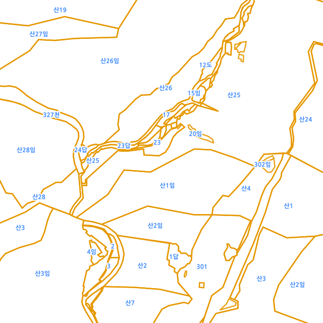 충청북도 옥천군 안내면 방하목리 산25-12 지적도