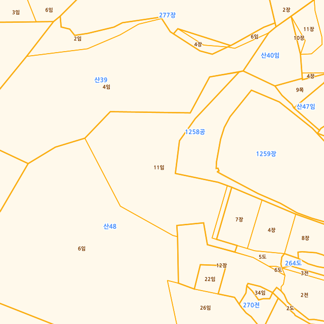 충청북도 진천군 광혜원면 죽현리 산48-11 지적도