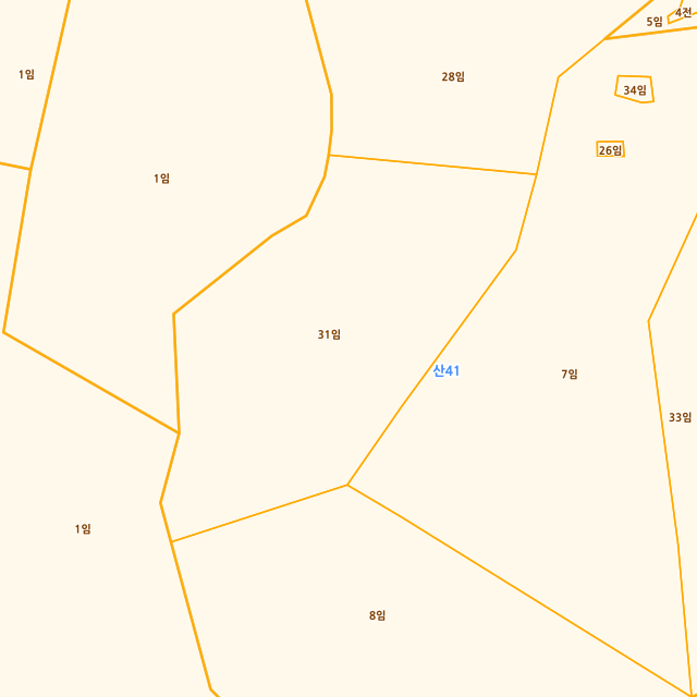 충청북도 괴산군 소수면 아성리 산41-31 지적도