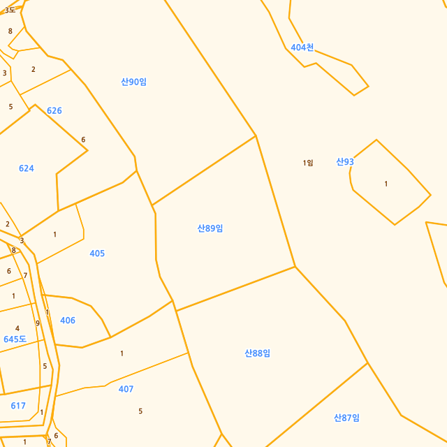 충청남도 공주시 유구읍 유구리 산89 지적도