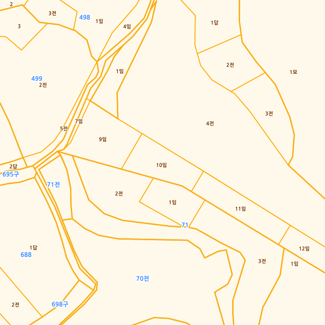 충청남도 공주시 이인면 신영리 497-10 지적도