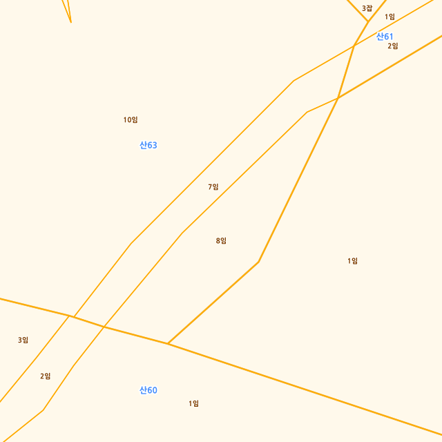 충청남도 아산시 영인면 아산리 산63-8 지적도