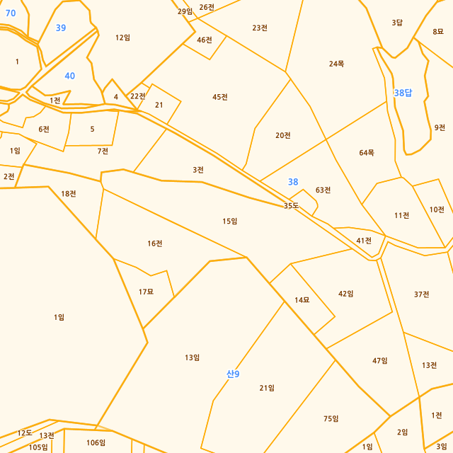 충청남도 아산시 신창면 행목리 38-15 지적도