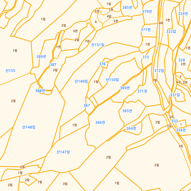 충청남도 서산시 팔봉면 금학리 산149 지적도